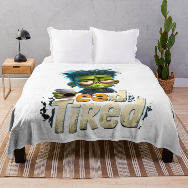 Item preview, Dead Tired – Sleepy Zombie with Coffee Cup designed and sold by AlexLineArt.