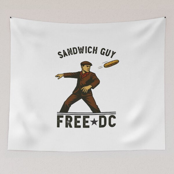 Item preview, Sandwich Guy Free DC Retro Protest Art designed and sold by JuniorDavila.