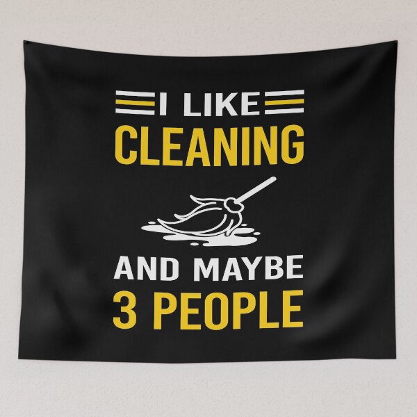 Item preview, I Like 3 People Cleaning designed and sold by maymorto.