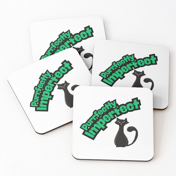 Item preview, Purrfectly Imperfect - Funny Cat Pun Design designed and sold by illeN-Art-World.