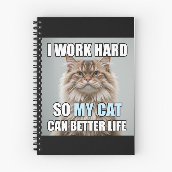 Item preview, Hard Work for Feline Comfort designed and sold by InezPhotography.