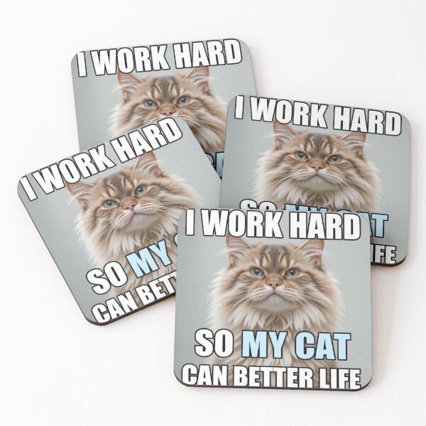 Item preview, Hard Work for Feline Comfort designed and sold by InezPhotography.