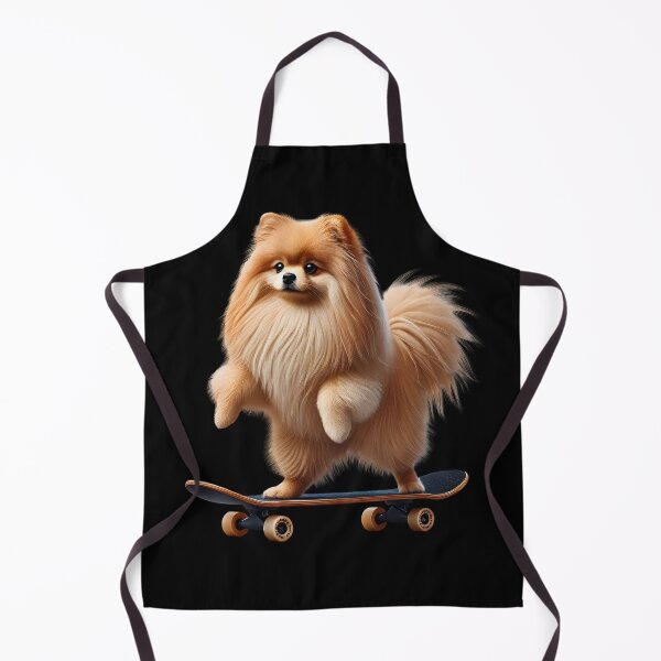 Item preview, Pomeranian Riding a Skateboard Skateboarding Skater Fans designed and sold by Kimberley King Art King Art.