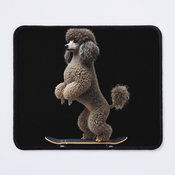 Item preview, Poodle Riding a Skateboard Skateboarding Skater Fans designed and sold by Kimberley King Art King Art.