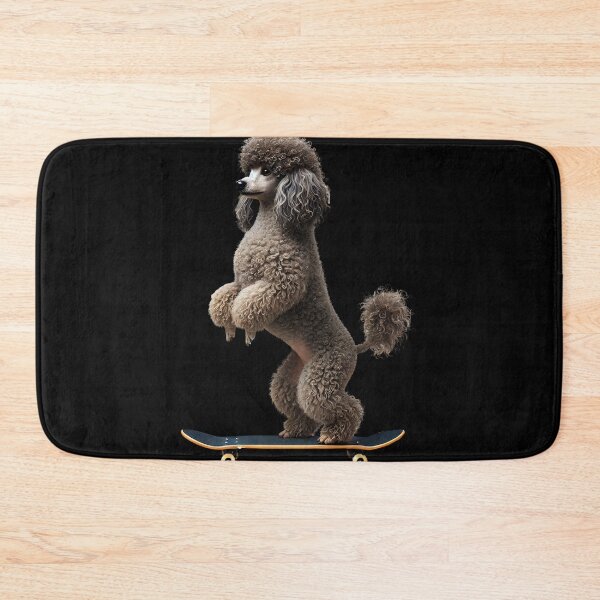 Item preview, Poodle Riding a Skateboard Skateboarding Skater Fans designed and sold by Kimberley King Art  King Art.