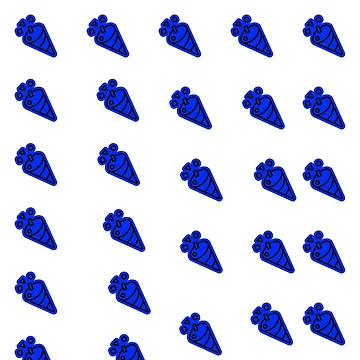 Artwork thumbnail, Multiple Blue Colour Carrot Pattern Design  by VisionSticker