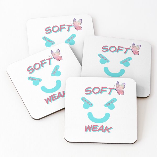 Item preview, Soft Doesn’t Mean Weak – Inspirational Feminine Quote Design designed and sold by Rose Collection Shop.