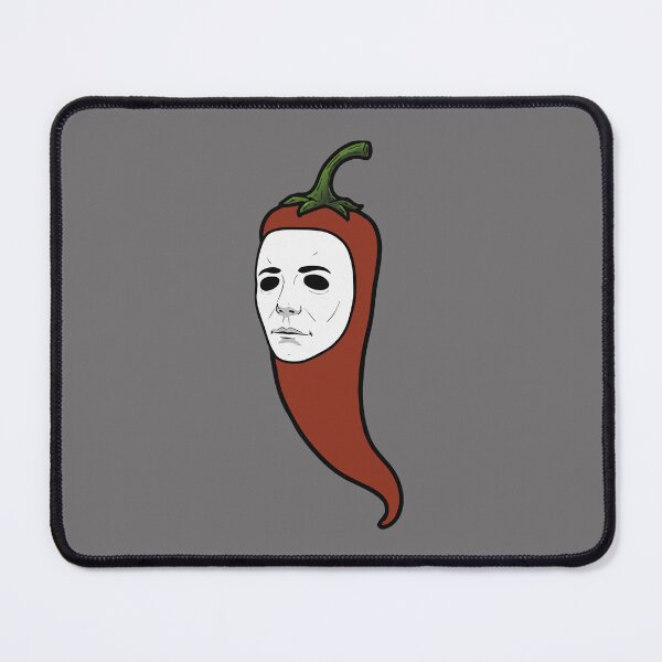 Item preview, Halloween Chili Pepper with a Classic White Horror Movie Mask designed and sold by charlypicazo.