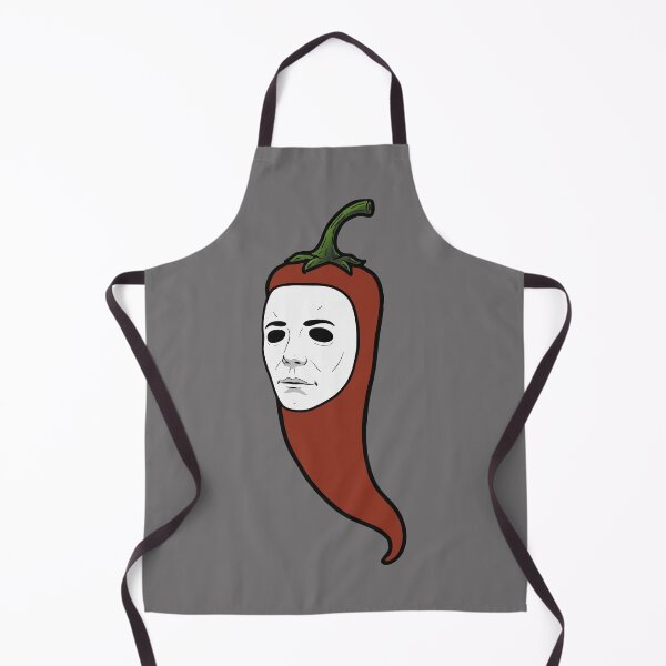 Item preview, Halloween Chili Pepper with a Classic White Horror Movie Mask designed and sold by charlypicazo.