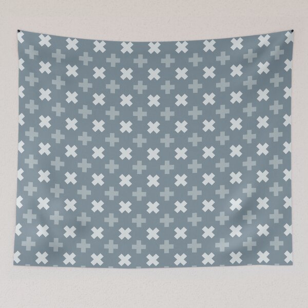 Item preview, Geometric Pattern: Lucile: Bluestone designed and sold by Red Wolf.