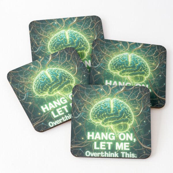 Item preview, Neon Brain Overthinking Message designed and sold by InezPhotography.