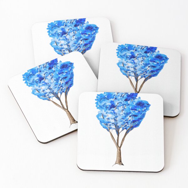 Item preview, Blue Watercolor Tree Art designed and sold by Tik Logy.
