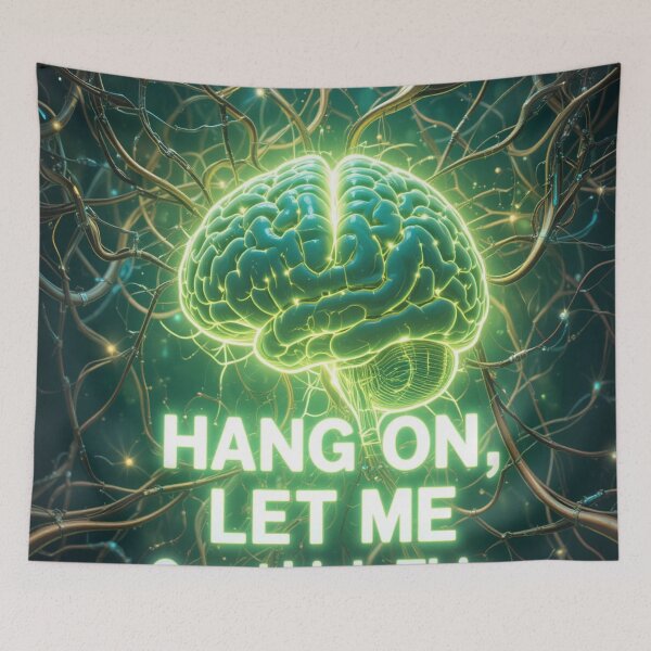 Item preview, Neon Brain Overthinking Message designed and sold by InezPhotography.