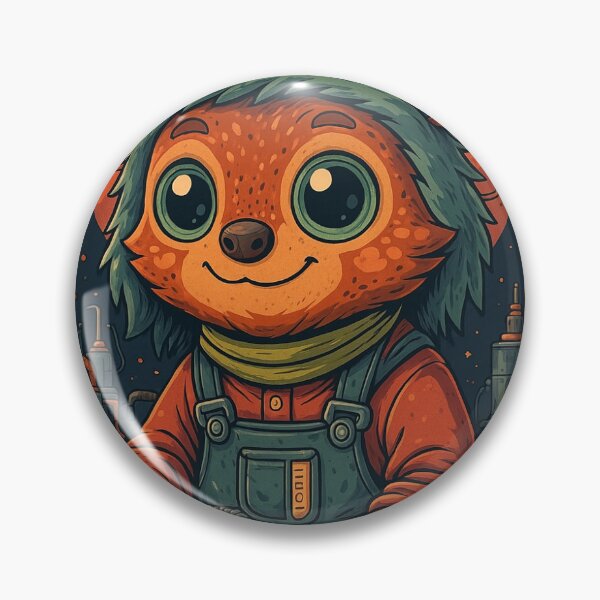 Item preview, EN: Cosmic Engineer Creature – Cute Sci-Fi Illustration  IT: Creatura Cosmica Ingegnere – Illustrazione Sci-Fi Kawaii designed and sold by JettolaAndC.