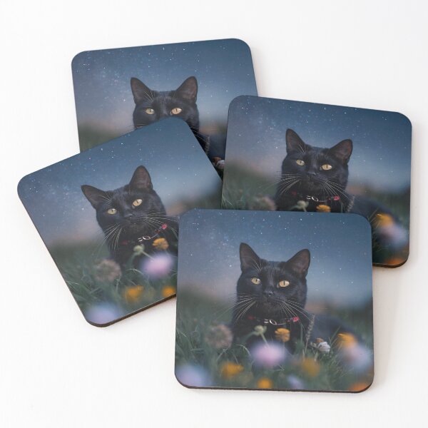 Item preview, Starry Night Black Cat designed and sold by Motosernik.