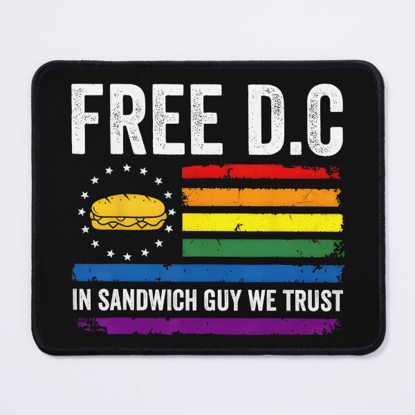 Item preview, Free DC Sandwich Guy – Rainbow Flag Parody Design designed and sold by JuniorDavila.