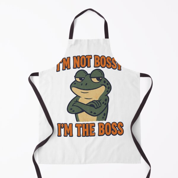 Item preview, I’m Not Bossy, I’m The Boss Retro Frog Illustration designed and sold by Mindsafe8.