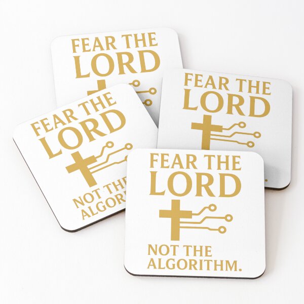 Item preview, Fear the Lord Not the Algorithm – Christian Tech Faith Cross Design designed and sold by CrossCurrent Designs.