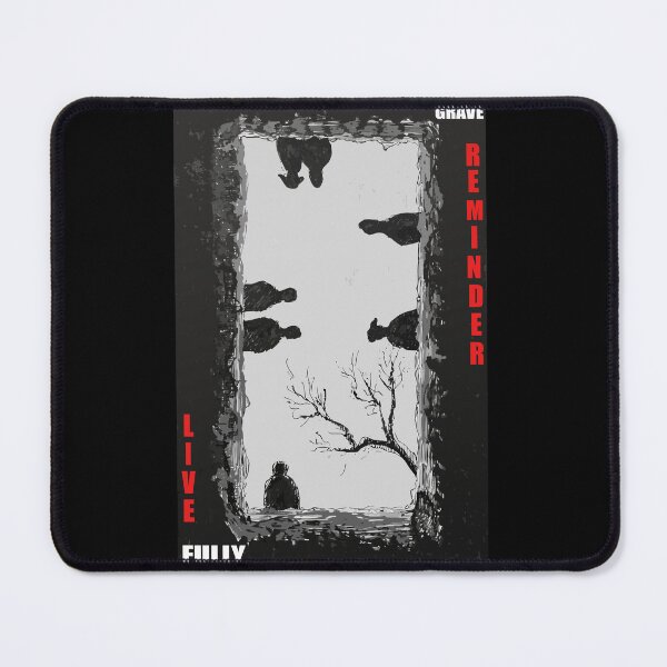 Item preview, Grave Reminder – Live Fully Gothic Halloween Artwork designed and sold by Minimum-Rage.