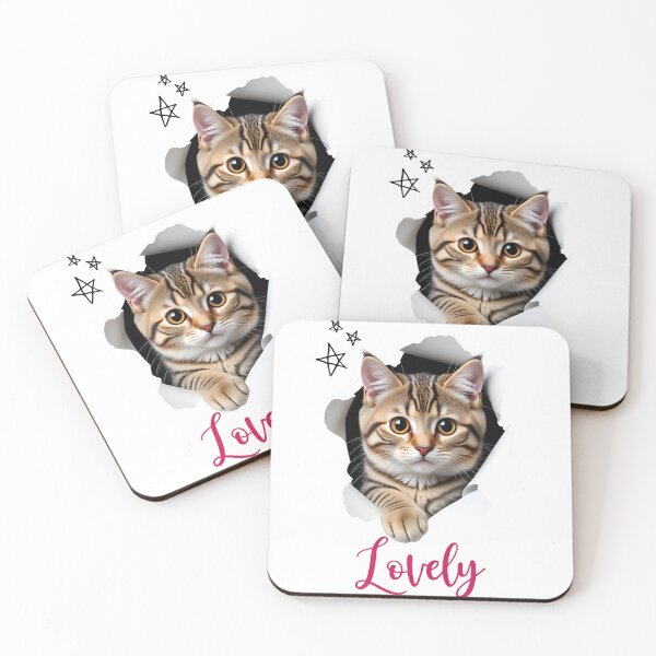Item preview, Lovely Cute Cat Peeking Through Paper Hole - Adorable Kitten Art V.1 (Best Selling.) designed and sold by Songmooh.
