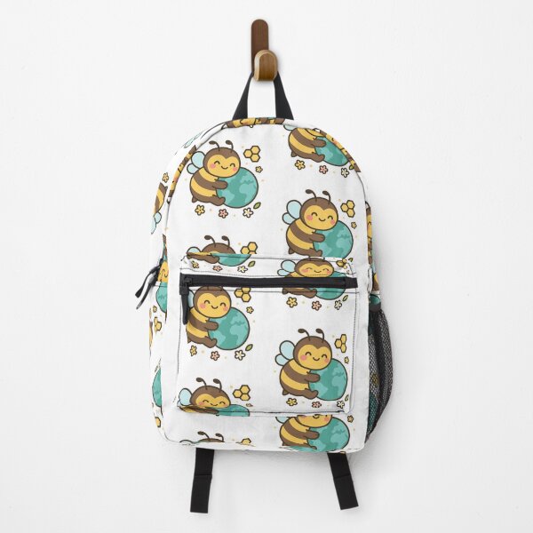 Item preview, Kawaii Bumblebee Hugging Earth Sticker Cute Honeycomb designed and sold by Trendiihub.