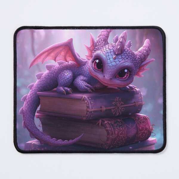 Item preview, A baby dragon on a stack of books designed and sold by Anteia.