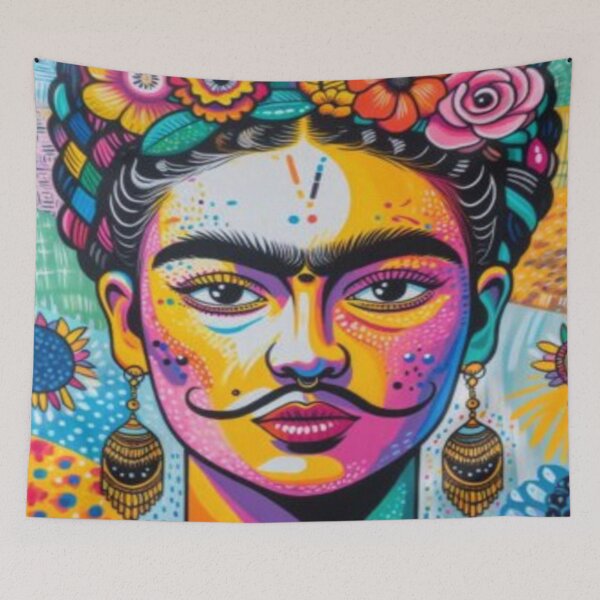 Artikelvorschau, Frida Kahlo Pop Art Vibes – Bold Colors & Mystic Soul entworfen und verkauft von FotoworldEdel.