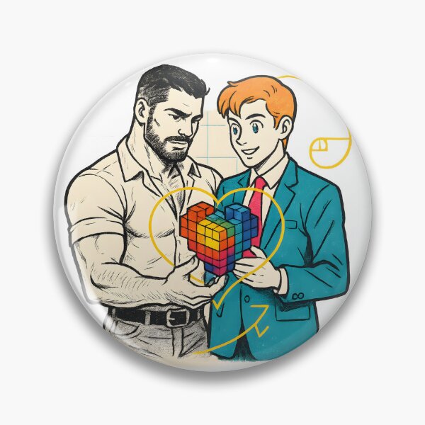 Artikelvorschau, Gay Nerds – Voxel Rubik’s Love entworfen und verkauft von FreddyE.