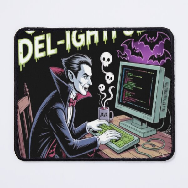 Item preview, Halloween CTRL-ALT-DEL-IGHTFUL Computer Tech Dracula designed and sold by JustForYouGifts.