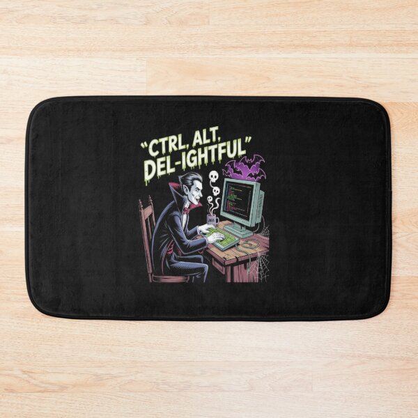 Item preview, Halloween CTRL-ALT-DEL-IGHTFUL Computer Tech Dracula designed and sold by JustForYouGifts.