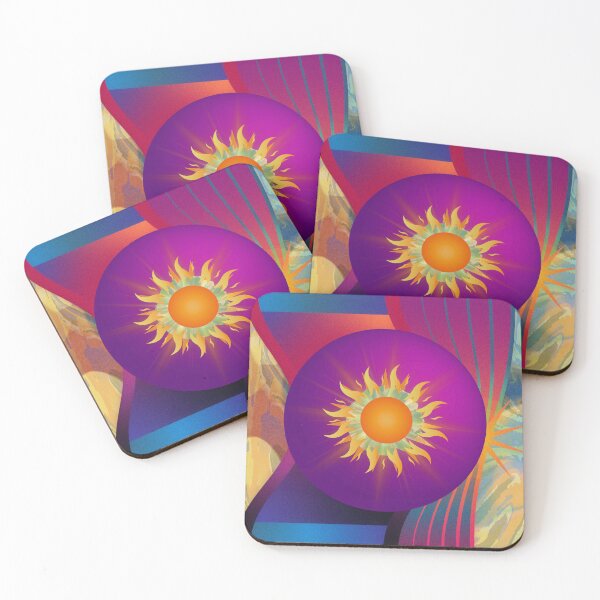 Item preview, Cosmic Sunburst-Vibrant Abstract Sun Energy Art designed and sold by kirpahub.