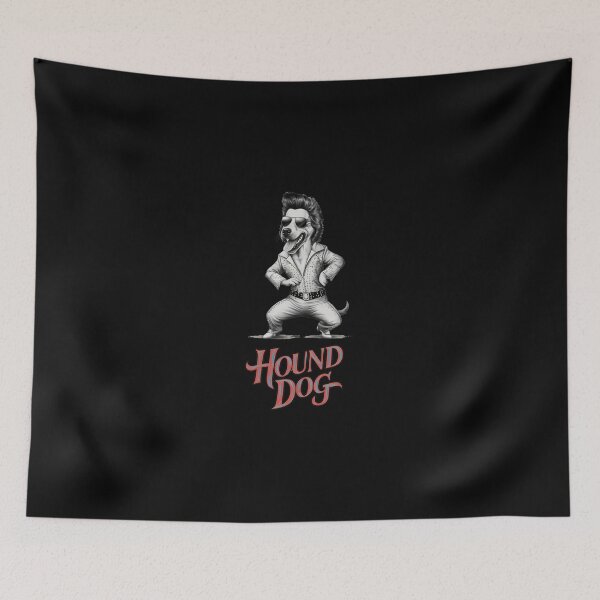 Item preview, Elvis Hound Dog Rock And Roll Illustration designed and sold by BurghardLohmann.