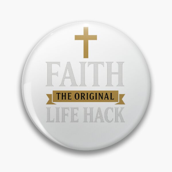 Artikelvorschau, Glaube Der Original Life Hack – Christlich inspirierendes Design entworfen und verkauft von CrossCurrent Designs.