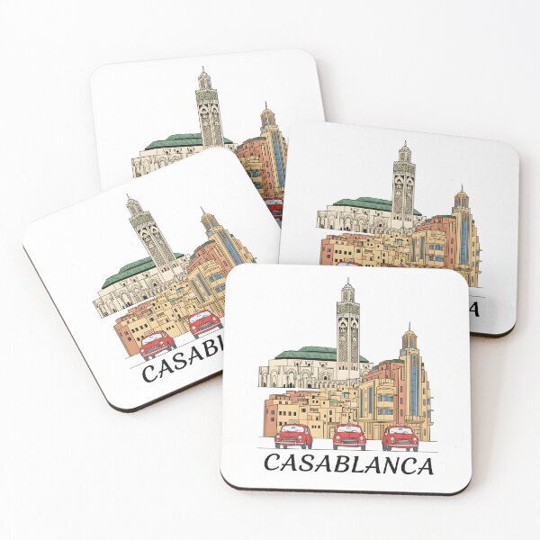 Item preview, Casablanca - Skyline & Red Taxis designed and sold by Artifolio-num.
