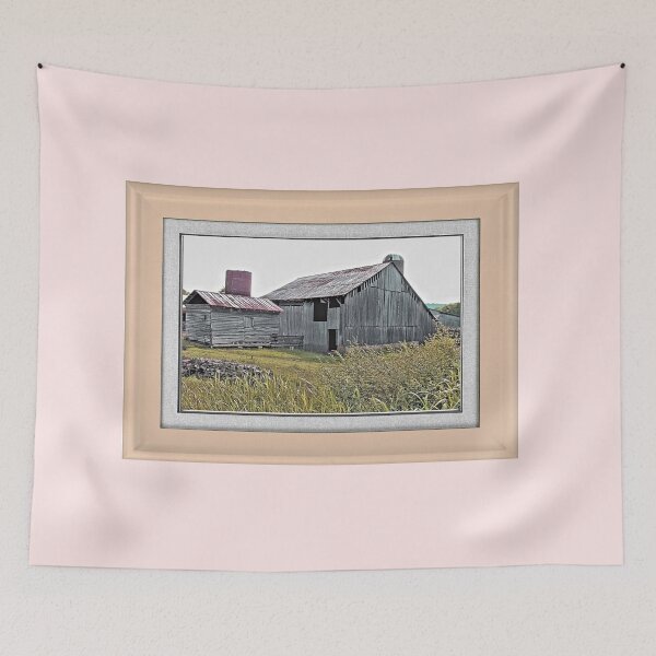 Item preview, NOSTALGIC OLD BARN, THE BACKSIDE, PHOTO, DISPLAYED WITH SYNTHETIC MAT AND FRAME  designed and sold by Bob Hall©.