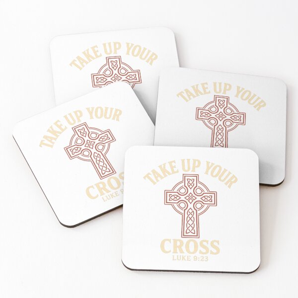 Item preview, Take Up Your Cross – Luke 9:23 Christian Bible Verse Design designed and sold by CrossCurrent Designs.