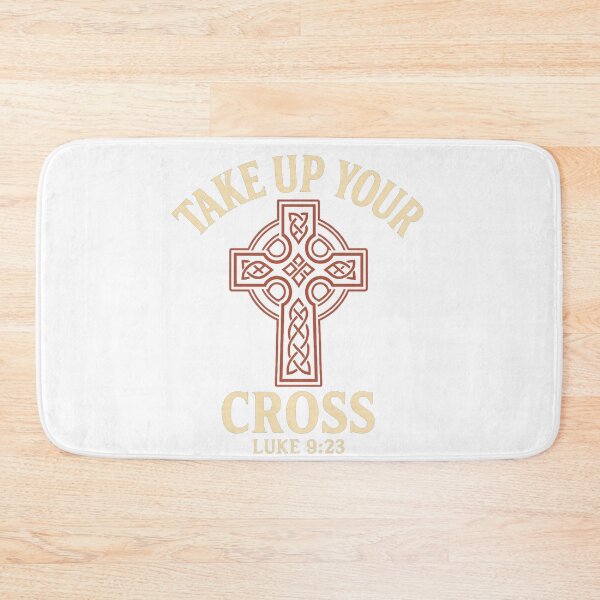 Item preview, Take Up Your Cross – Luke 9:23 Christian Bible Verse Design designed and sold by CrossCurrent Designs.