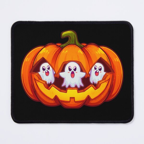 Item preview, Cute Pumpkin and Three Ghosts Halloween.Funny Spooky Season Shirt designed and sold by JAGA-ALIME.