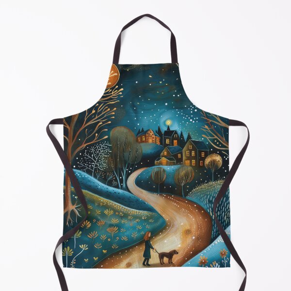 Item preview, Girl walking a dog, designed and sold by thewandswant.