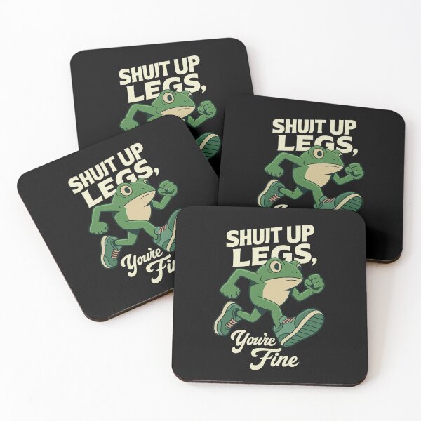 Item preview, SHUT UP LEGS, YOU ARE FINE (Running Frog Motivation) designed and sold by RICK-TURNER.