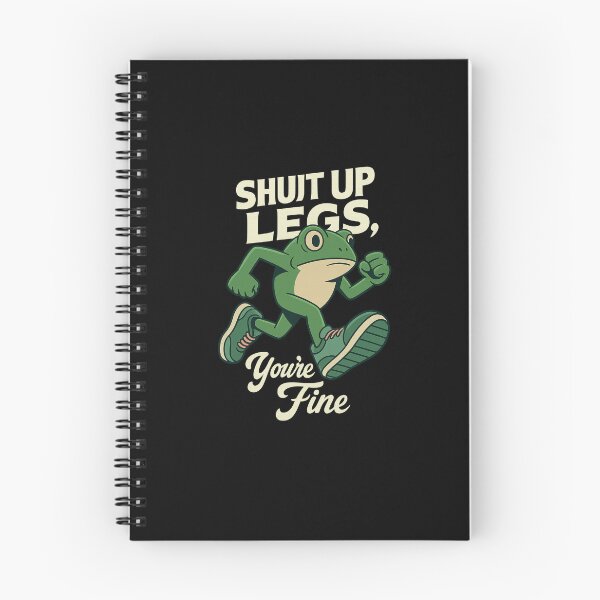 Item preview, SHUT UP LEGS, YOU ARE FINE (Running Frog Motivation) designed and sold by RICK-TURNER.