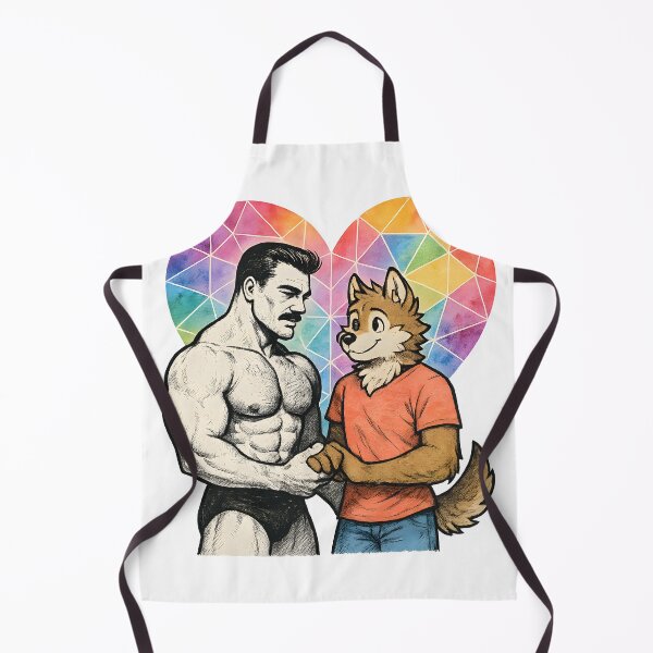 Artikelvorschau, Bodybuilder × Furry – Geometrisches Herz entworfen und verkauft von FreddyE.