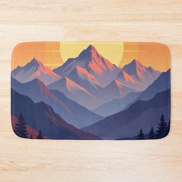 Item preview, Purple Mountain, Sunset, Landscape,  Abstract Art Stylize, Repeated Texture Pattern (image size 6656x9984) designed and sold by Digital-Davinci.