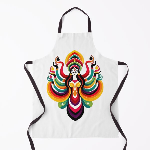 Item preview, Navratri Special Divine Vibrance: Abstract Goddess Durga in Modern Art designed and sold by Kruti Collection.