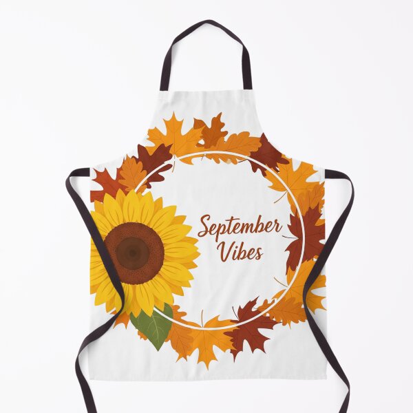 Item preview, Sunflower and Autumn Leaves September Vibes Frame designed and sold by RehanInkDesigns.