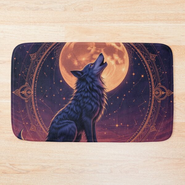 Item preview, Lone Wolf Howling at Moonlit Sky designed and sold by InezPhotography.