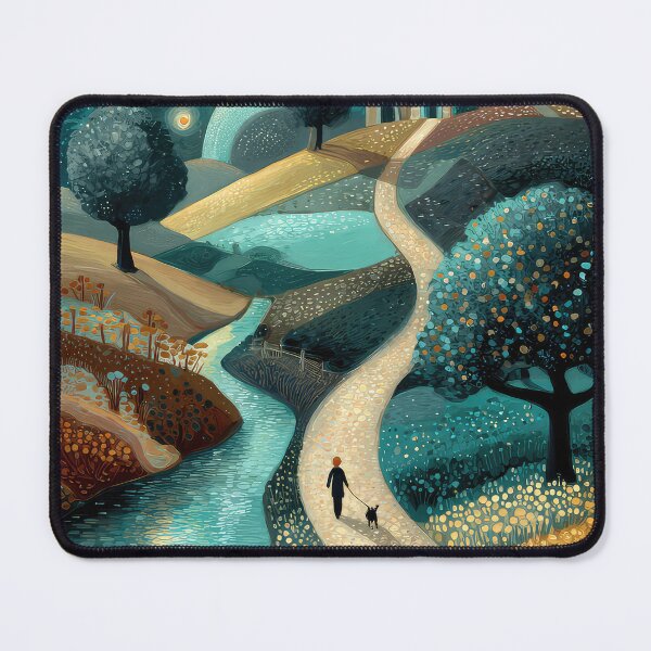 Item preview, Girl walking a dog,  designed and sold by thewandswant.