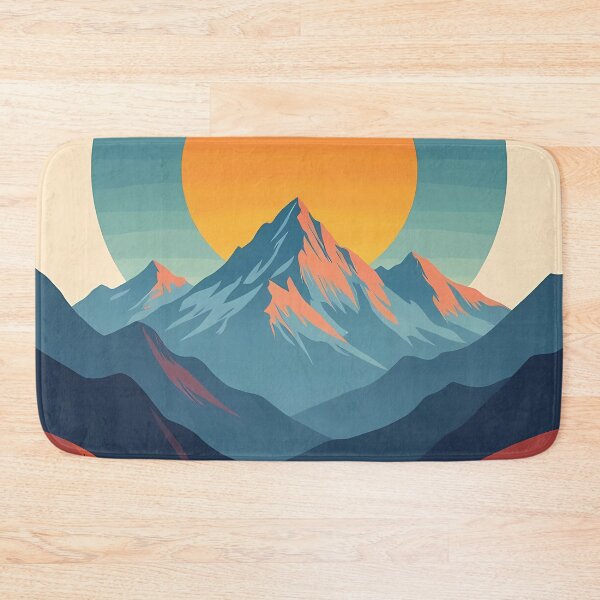 Item preview, Blue Mountain, Sunset, Landscape,  Abstract Art Stylize, Repeated Texture Pattern (image size 6656x9984) designed and sold by Digital-Davinci.