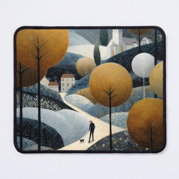 Item preview, Girl walking a dog,  designed and sold by thewandswant.