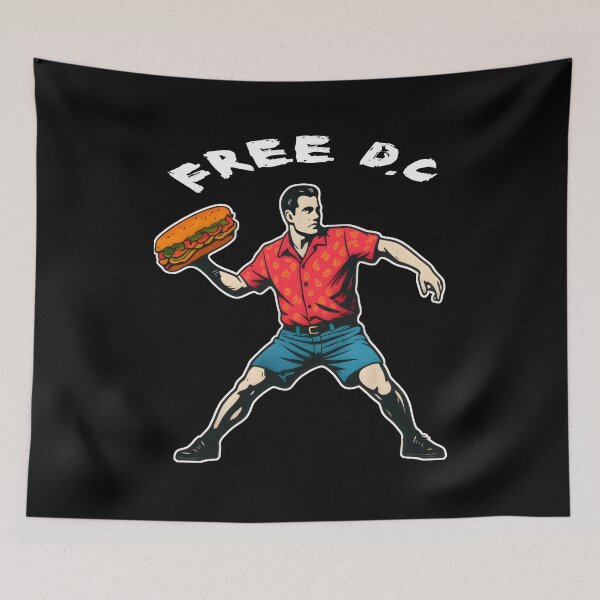 Item preview, Free DC Sandwich Guy – Retro Protest Parody Design designed and sold by JuniorDavila.